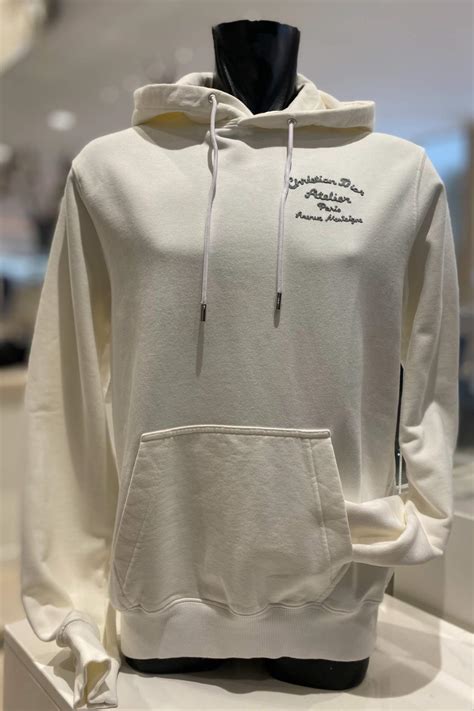 white christian dior hoodie|christian dior hoodie black.